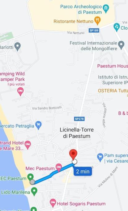 Casa Vacanze Mare Di Paestum Lejlighed Eksteriør billede